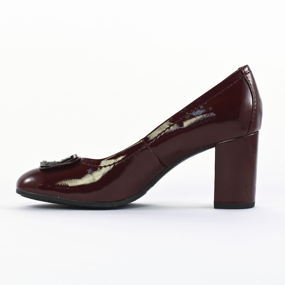 bottine a talon rouge bordeaux