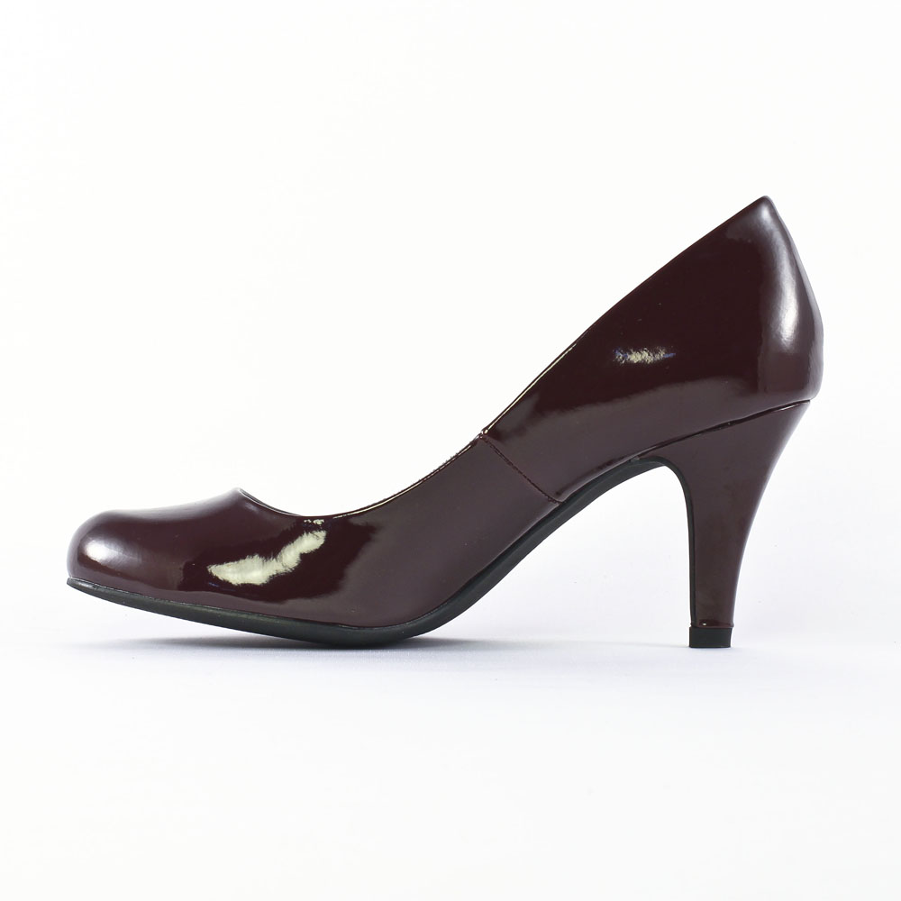 escarpins vernis bordeaux
