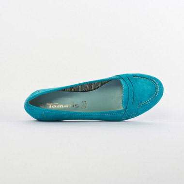 mocassins bleu mode femme printemps été - Photo Produit 4
