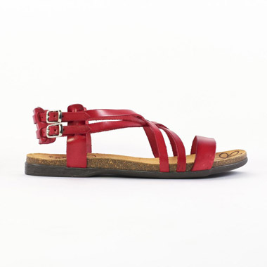 sandales rouge mode femme printemps été - Photo Produit 2
