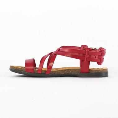 sandales rouge mode femme printemps été - Photo Produit 3