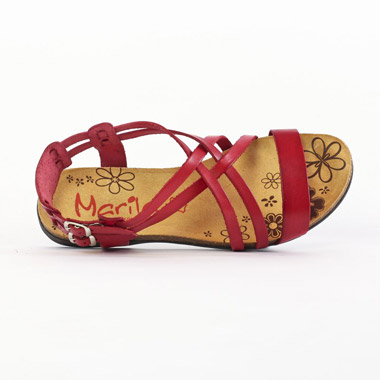 sandales rouge mode femme printemps été - Photo Produit 4