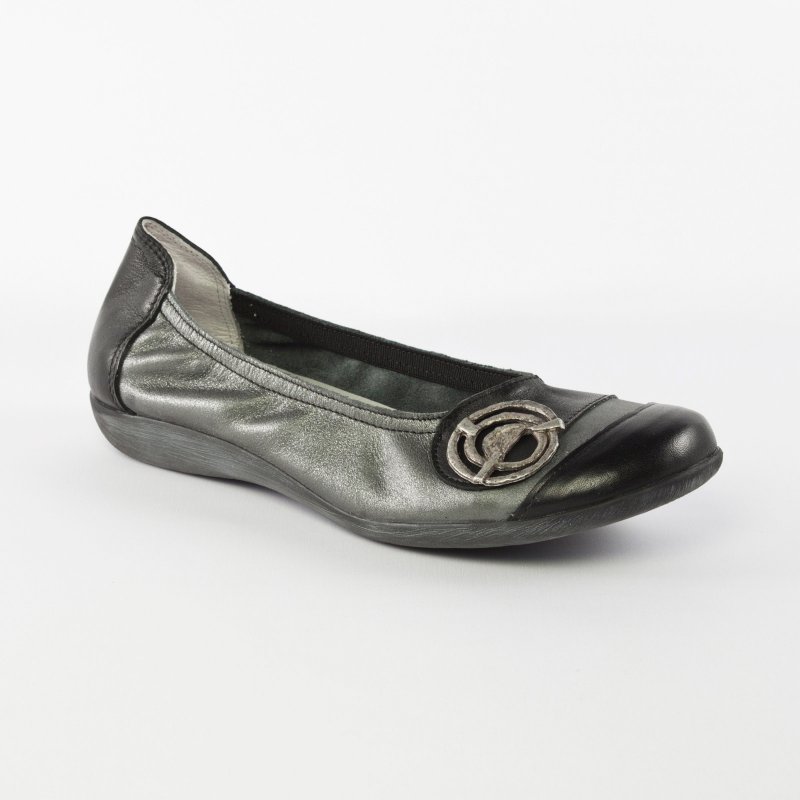 Chaussures Babies En Cuir Gris Pointure 39 Femme - Occasion Très Bon état, Printemps/été