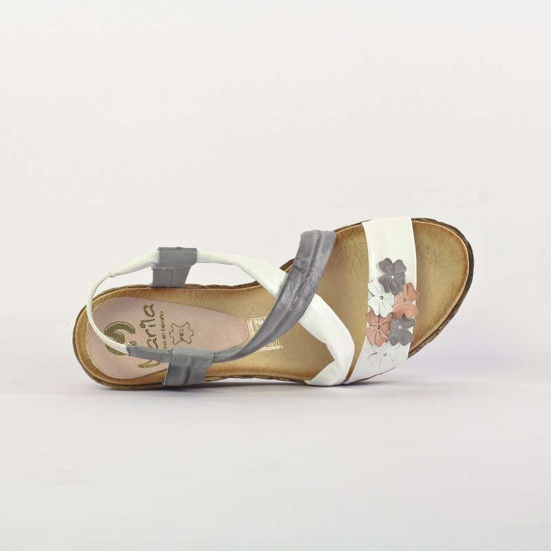 chaussures blanches compensées