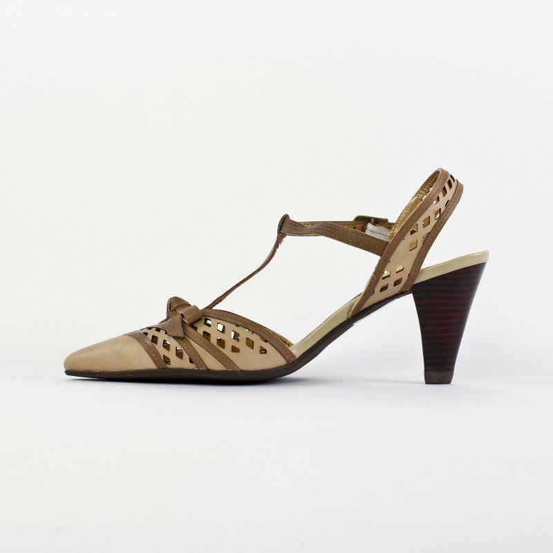 chaussures talons beige