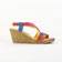 nu-pieds compensés multicolore mode femme printemps été vue 3
