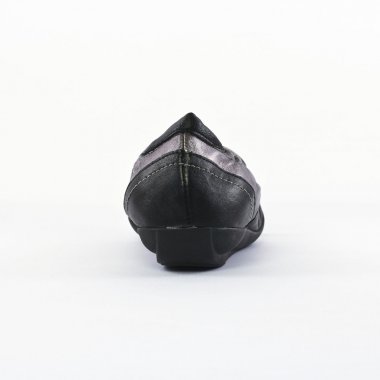 ballerines noir mauve mode femme automne hiver - Photo Produit 7
