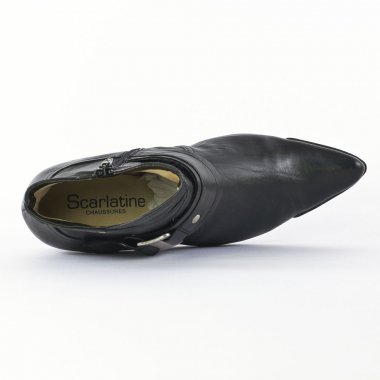 boots noir mode femme automne hiver - Photo Produit 4