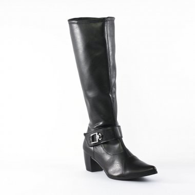 Bottes Cavalières Tamaris 25555 Black Matt, vue principale de la chaussure femme