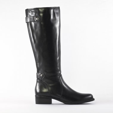 bottes cavalières noir mode femme automne hiver - Photo Produit 2