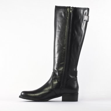 bottes cavalières noir mode femme automne hiver - Photo Produit 3