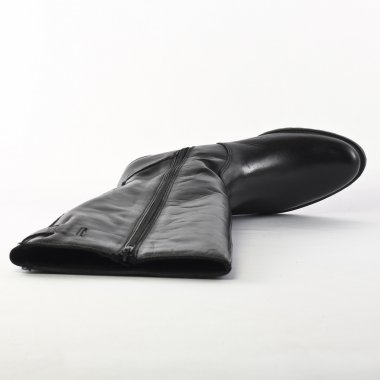 bottes cavalières noir mode femme automne hiver - Photo Produit 4