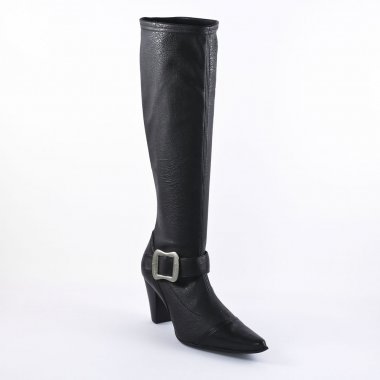 Bottes Chaussettes Fugitive Aboi Veau Noir, vue principale de la chaussure femme