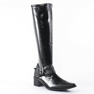 Bottes Chaussettes Fugitive Basto Metis Noir, vue principale de la chaussure femme