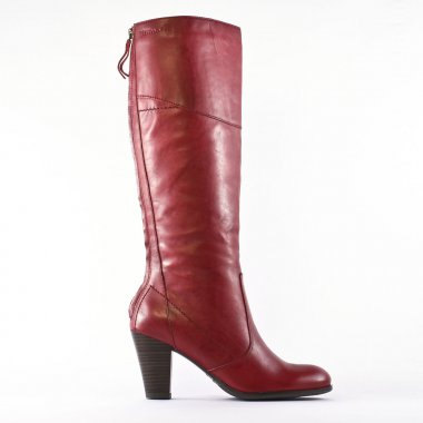 bottes rouge mode femme automne hiver - Photo Produit 2