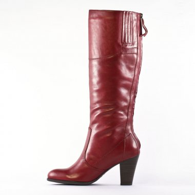 bottes rouge mode femme automne hiver - Photo Produit 3