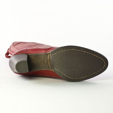 bottes rouge mode femme automne hiver - Photo Produit 5