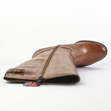 bottes talon marron mode femme automne hiver - Photo Produit 5