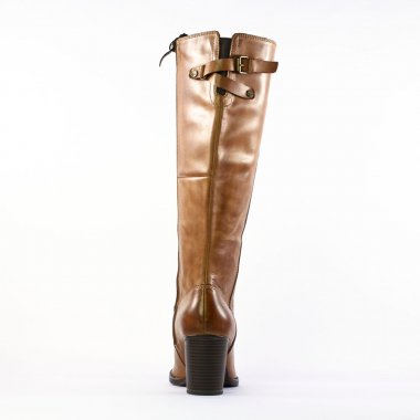 bottes talon marron mode femme automne hiver - Photo Produit 7