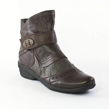 Bottines Fugitive Elvis Veau Moka, vue principale de la chaussure femme