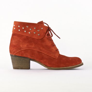 bottines orange mode femme automne hiver - Photo Produit 2