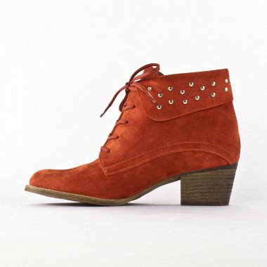bottines orange mode femme automne hiver - Photo Produit 3