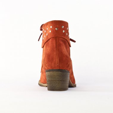 bottines orange mode femme automne hiver - Photo Produit 7