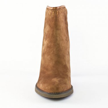 bottines à talon marron mode femme automne hiver - Photo Produit 6