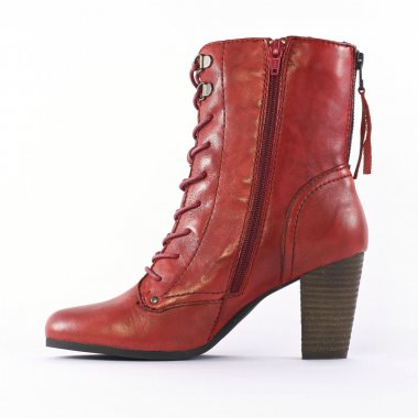 bottines à talon rouge mode femme automne hiver - Photo Produit 3