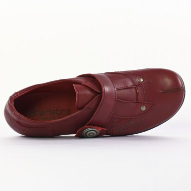 derbies rouge mode femme automne hiver - Photo Produit 4