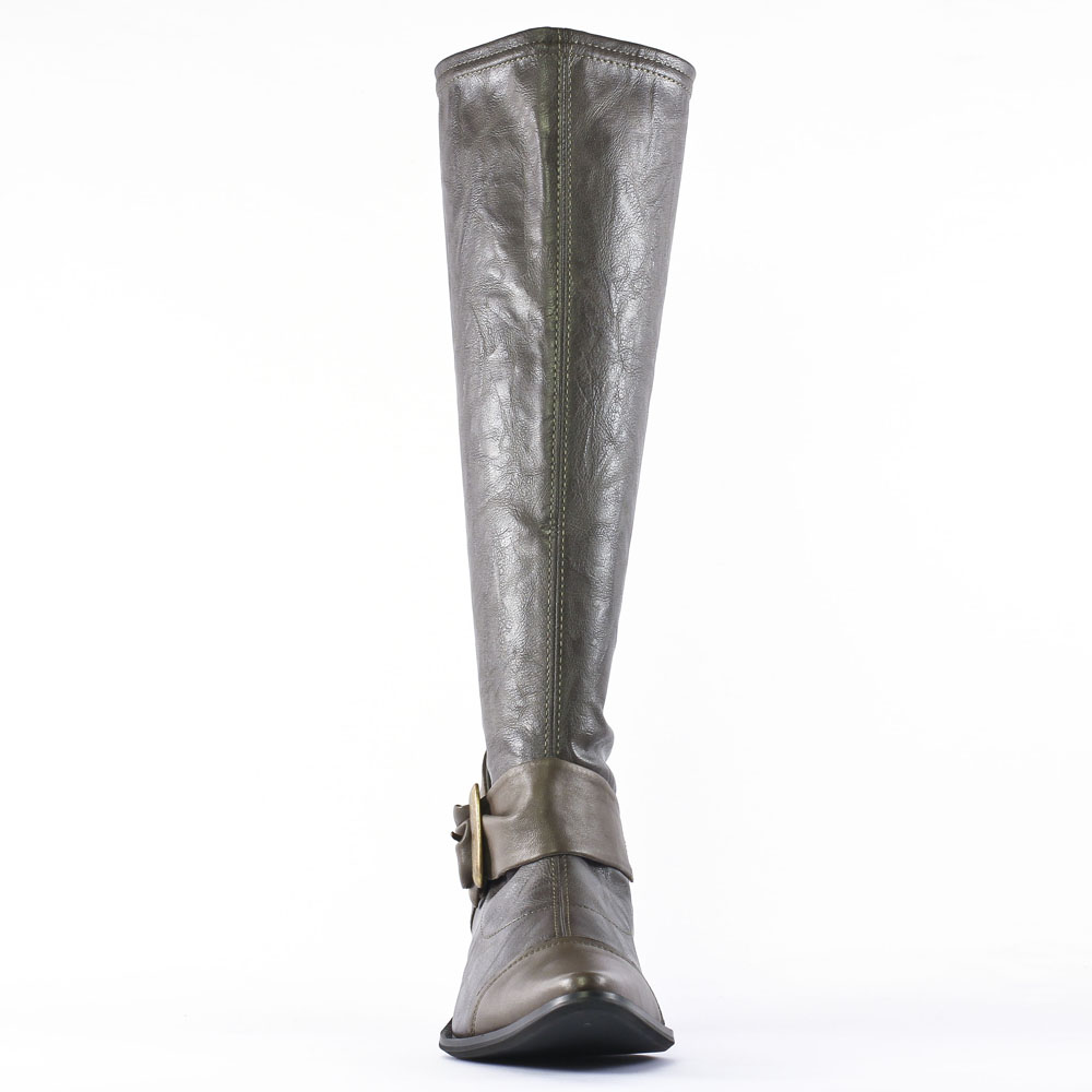 botte grise femme