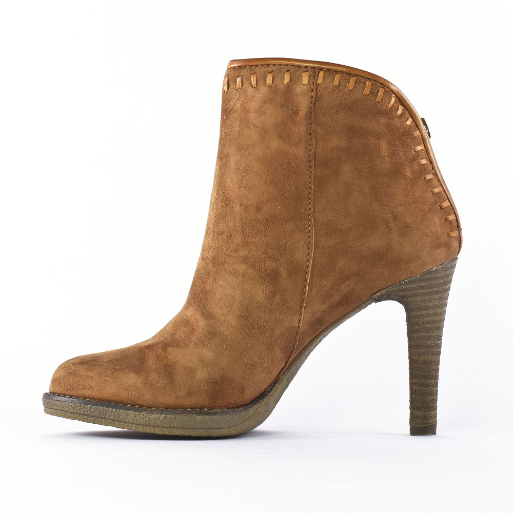bottines femme nubuck beige