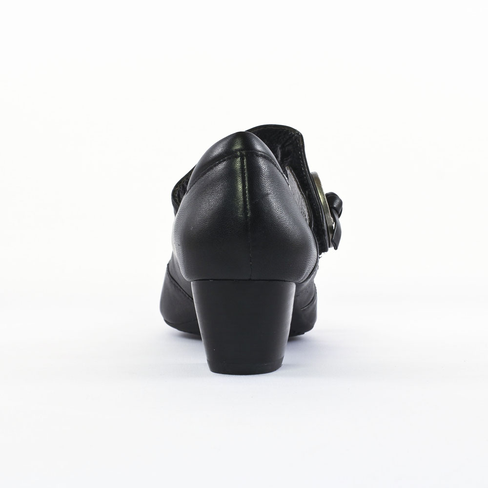 Escarpins Noirs Vintage Jmg Houcke Modèle Cerpinette - Taille 36 - Cuir - Talon Bas - Neuf Avec Petit Défaut