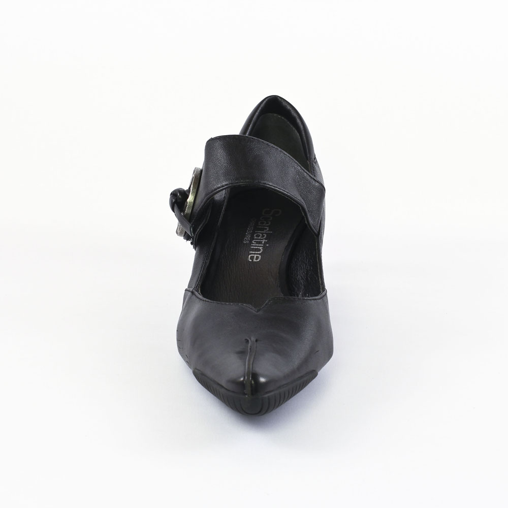 Escarpins à Talons Plateforme Fugitive - Taille 39 Noir Et Or - Neuf Avec Boîte