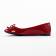 ballerines rouge bordeaux mode femme automne hiver vue 3