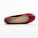 ballerines rouge bordeaux mode femme automne hiver vue 4