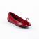 ballerines rouge bordeaux mode femme automne hiver vue 1