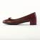 ballerines rouge bordeaux mode femme automne hiver vue 3