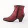 boots rouge bordeaux mode femme automne hiver vue 3