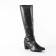 bottes cavalières noir mat mode femme automne hiver vue 1