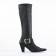 bottes chaussettes noir mode femme automne hiver vue 2