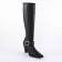 bottes chaussettes noir mode femme automne hiver vue 1