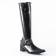 bottes chaussettes noir mode femme automne hiver vue 1