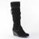 bottes compensées noir mode femme automne hiver vue 1