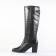 bottes talon noir mode femme automne hiver vue 3