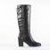 bottes talon noir mode femme automne hiver vue 2