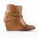 bottines compensées marron clair mode femme automne hiver vue 2