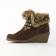 bottines compensées marron mode femme automne hiver vue 3