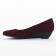 escarpins compensées rouge bordeaux mode femme automne hiver vue 3