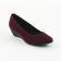 escarpins compensées rouge bordeaux mode femme automne hiver vue 1